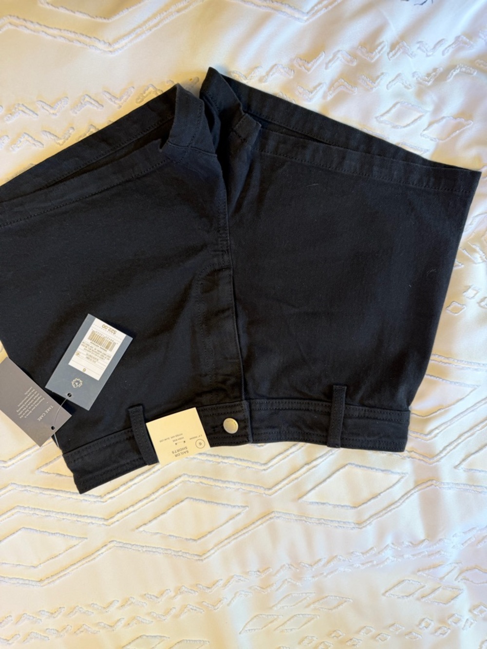 Universal Thread Black Sailor Shorts Size 6 New With Tags